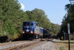 RNCX 1755 leads train P075-17 southbound